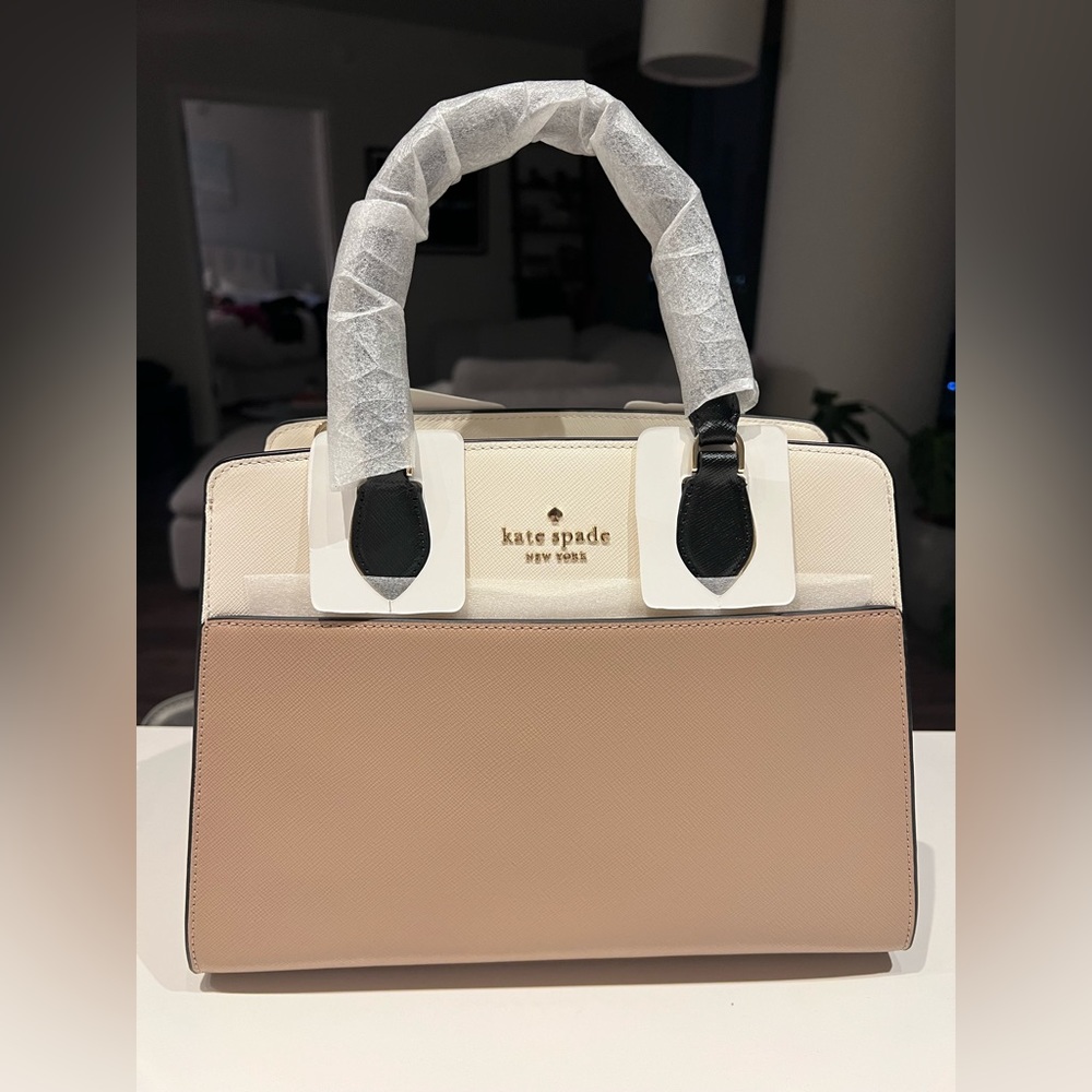 Kate Spade Madison Saffiano Leather Colorblock & matching wallet